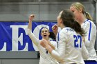 Volleyball vs Emerson  Wheaton College Women's Volleyball vs Emerson College. - Photo by Keith Nordstrom : Wheaton, Volleyball, VB2019